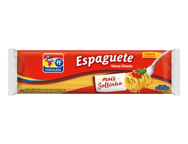 Fortaleza Pasta de Sémola Espaguete 500g