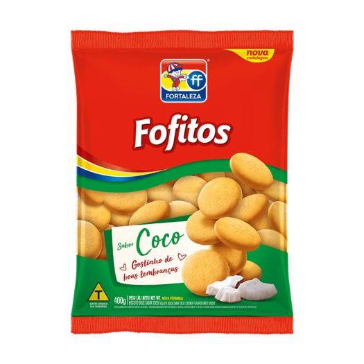Fortaleza Galleta Dulce sabor Coco Fofitos 400g