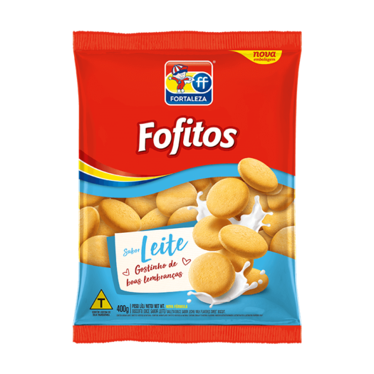 Fortaleza Milk Flavored Sweet Biscuit Fofitos 400g