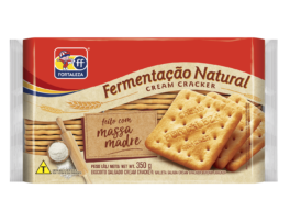 Fortaleza Biscoito Salgado Cream Cracker Fermentação Natural 350g